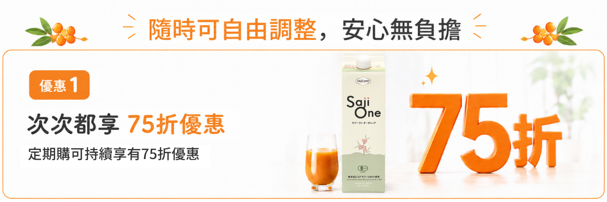 優惠1 次次都享75折優惠